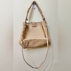 Stuart Weitzman Designer Handbag / Shoulder or Cross Body / Quiet Luxury / Gold